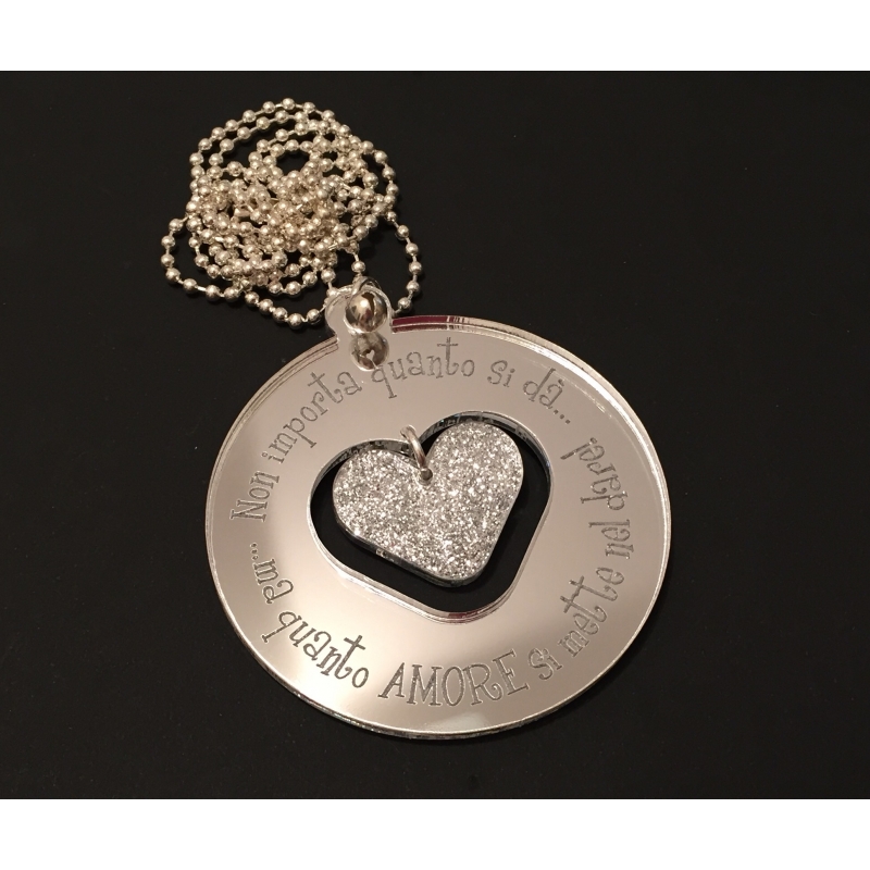 Collana Medal con cuore Collana Medal con cuore